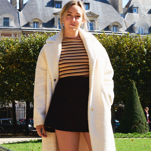 la jupe trapèze en look